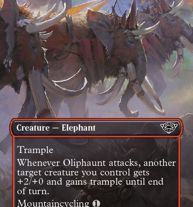 Oliphaunt (Borderless Alternate Art) [The Lord of the Rings: Tales of Middle-Earth]