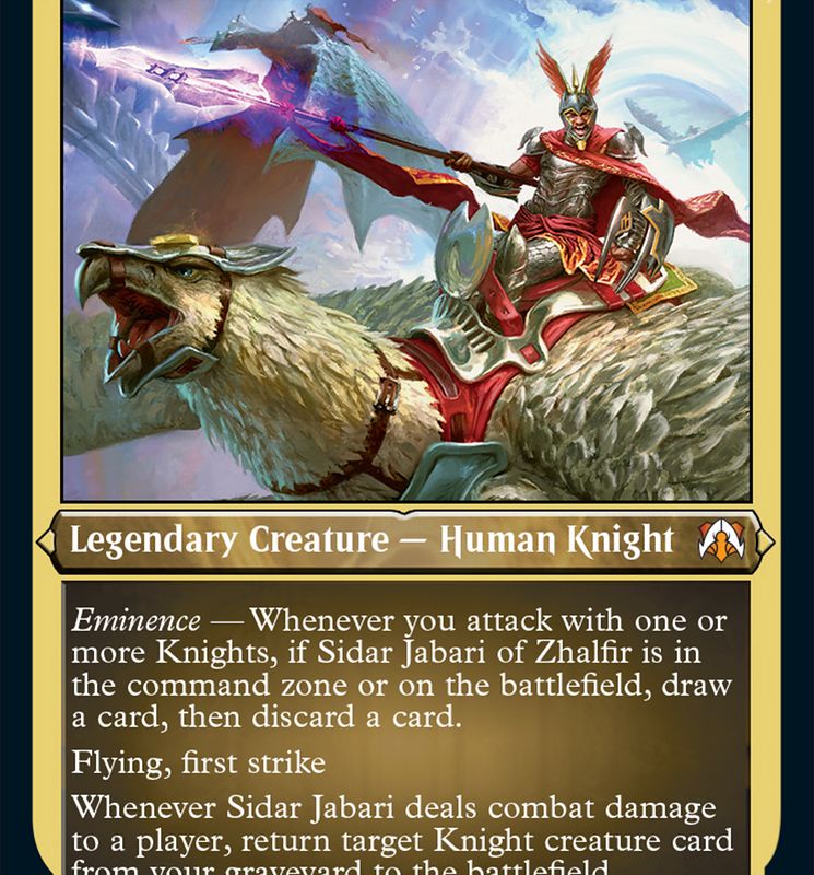 Sidar Jabari of Zhalfir (Display Commander) [March of the Machine Commander]