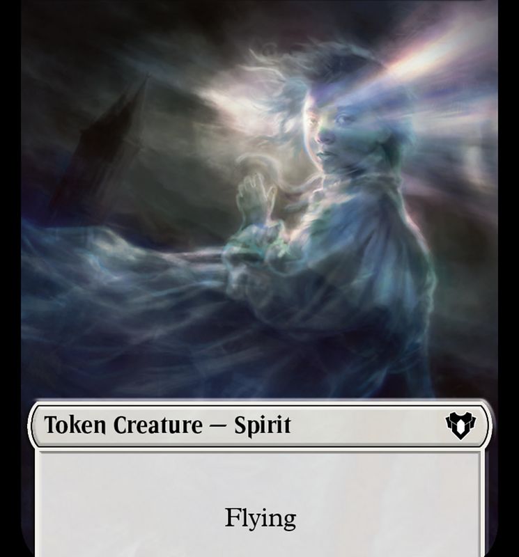 Spirit Token (10) [Commander Masters Tokens]