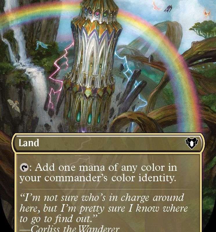 Command Tower (Borderless Alternate Art) [Commander Masters]