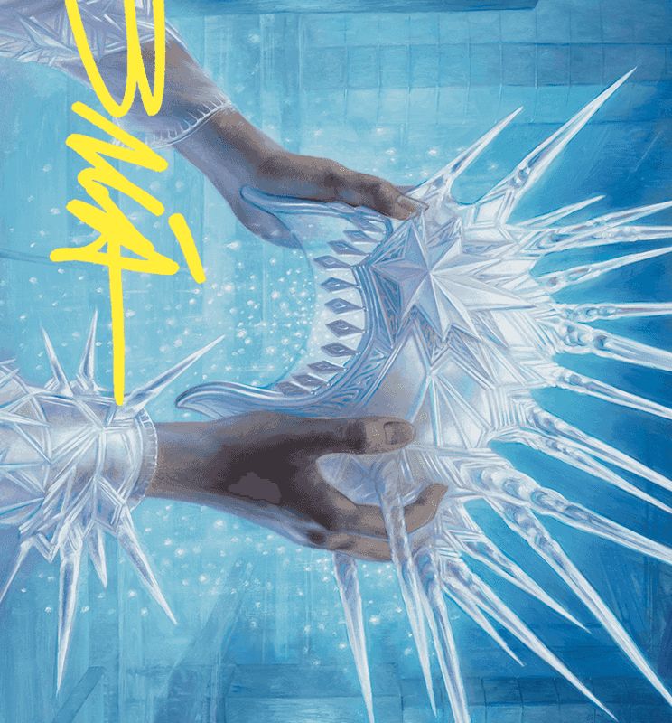 Hylda's Crown of Winter Art Card (Gold-Stamped Signature) [Wilds of Eldraine Art Series]