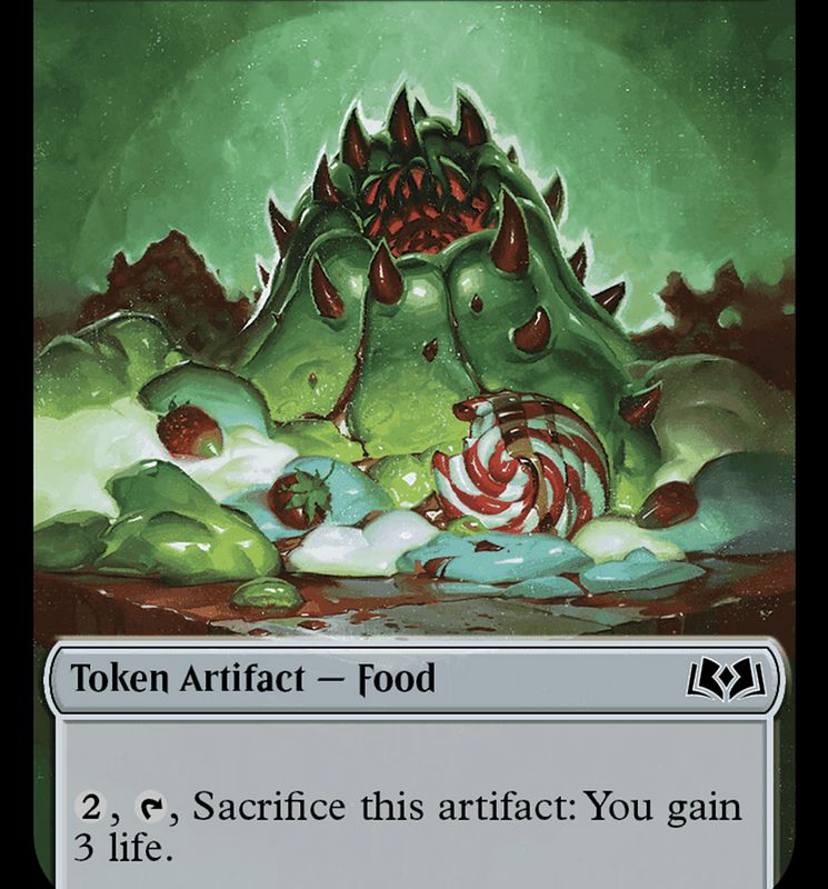 Bird // Food (0011) Double-Sided Token [Wilds of Eldraine Tokens]