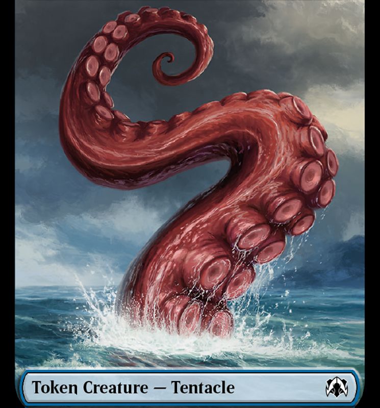 Tentacle // Human (26) Double-Sided Token [March of the Machine Commander Tokens]