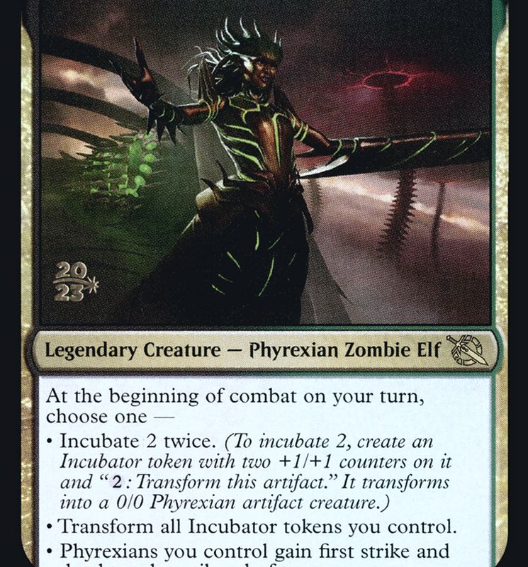 Glissa, Herald of Predation [March of the Machine Prerelease Promos]