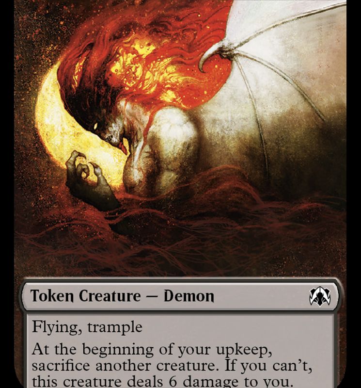 Angel (3) // Demon Double-Sided Token [March of the Machine Commander Tokens]
