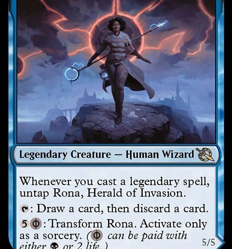Rona, Herald of Invasion // Rona, Tolarian Obliterator [March of the Machine]