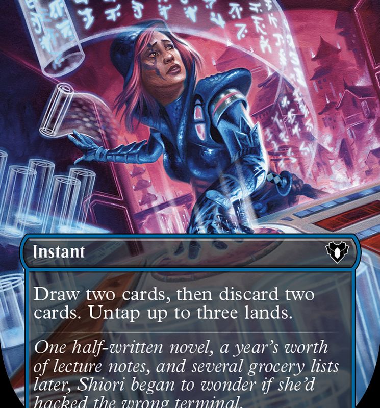 Frantic Search (Borderless Alternate Art) [Commander Masters]