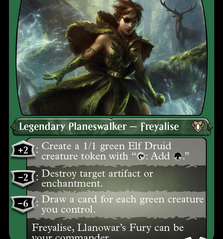 Freyalise, Llanowar's Fury (Foil Etched) [Commander Masters]
