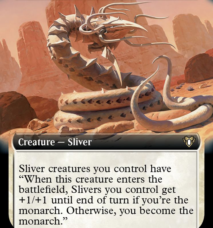 Regal Sliver (Extended Art) [Commander Masters]