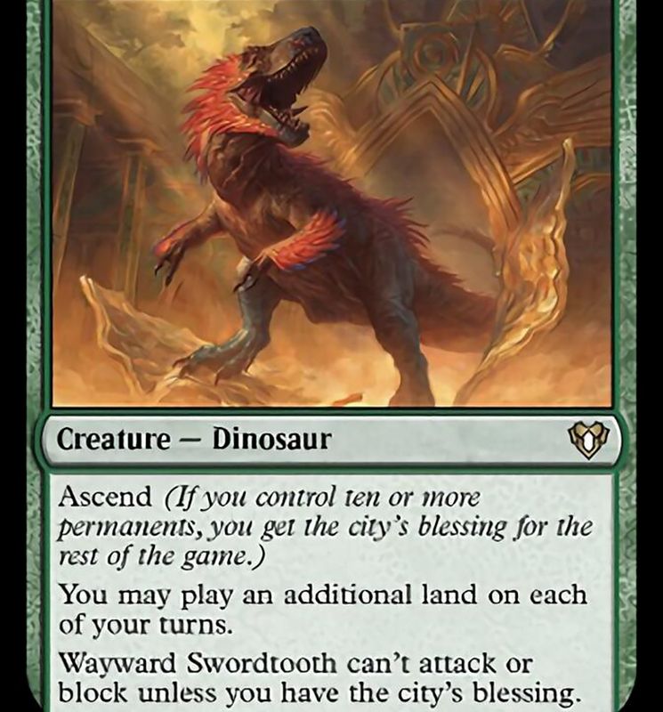 Wayward Swordtooth [Commander Masters]
