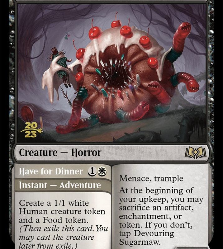 Devouring Sugarmaw // Have for Dinner [Wilds of Eldraine Prerelease Promos]