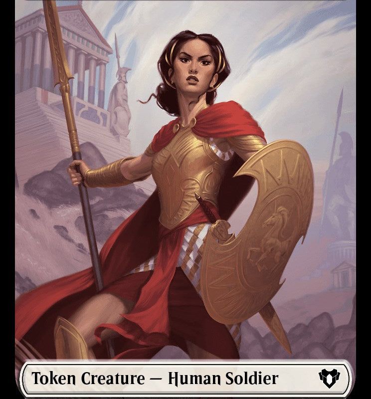 Human Soldier // Zombie (0013) Double-Sided Token [Commander Masters Tokens]