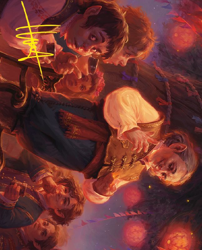 Bilbo, Retired Burglar Art Card (Gold-Stamped Signature) [The Lord of the Rings: Tales of Middle-earth Art Series]