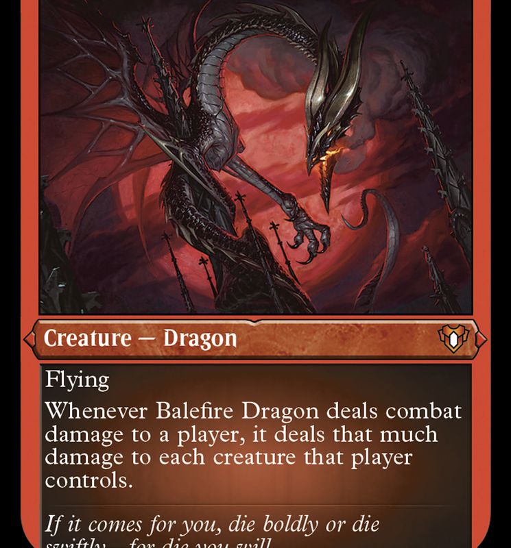Balefire Dragon (Foil Etched) [Commander Masters]