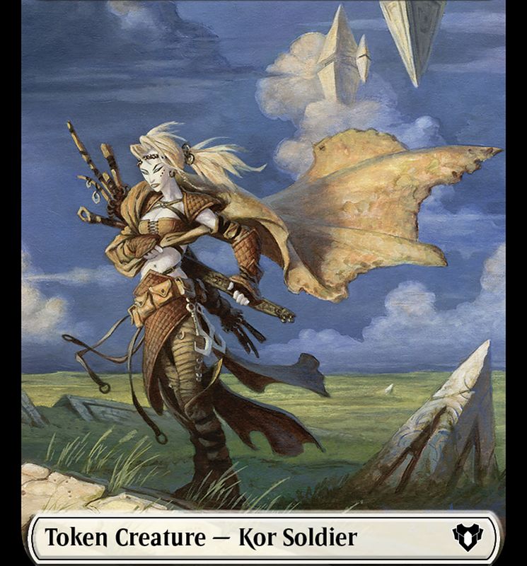 Kor Soldier Token [Commander Masters Tokens]