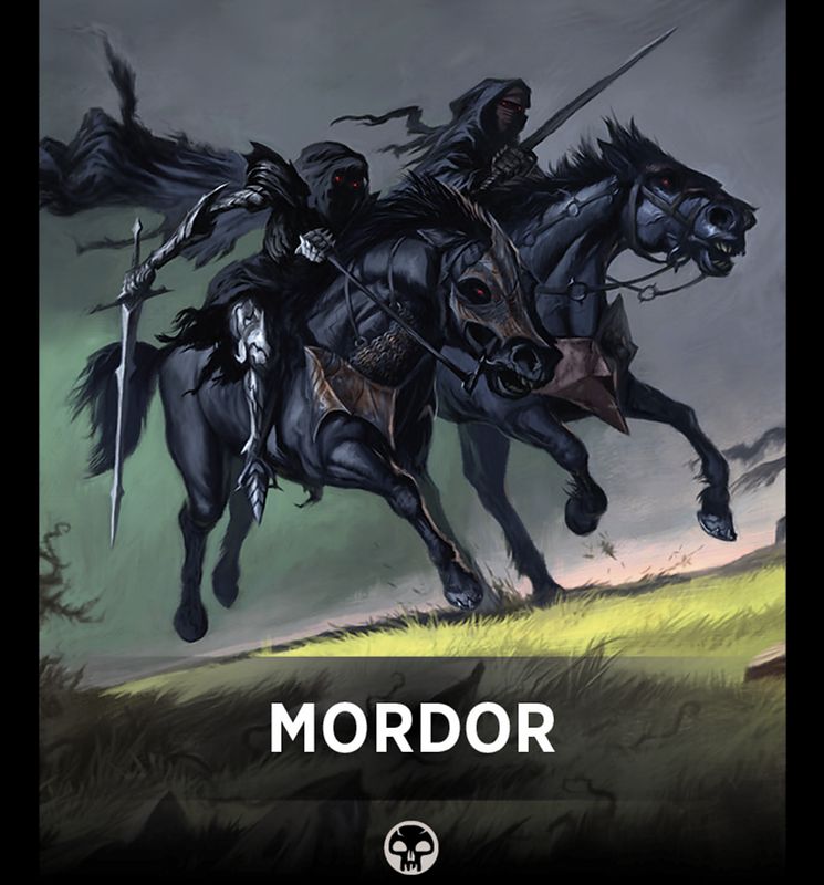 Mordor Theme Card [The Lord of the Rings: Tales of Middle-Earth Tokens]