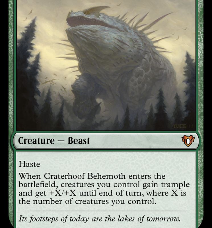 Craterhoof Behemoth [Commander Masters]