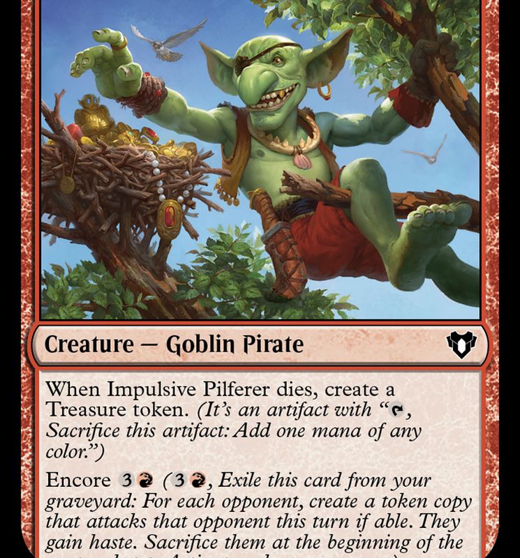 Impulsive Pilferer [Commander Masters]