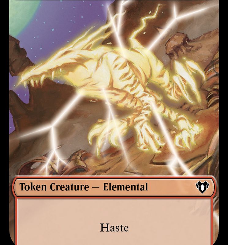 Elemental Token (25) [Commander Masters Tokens]
