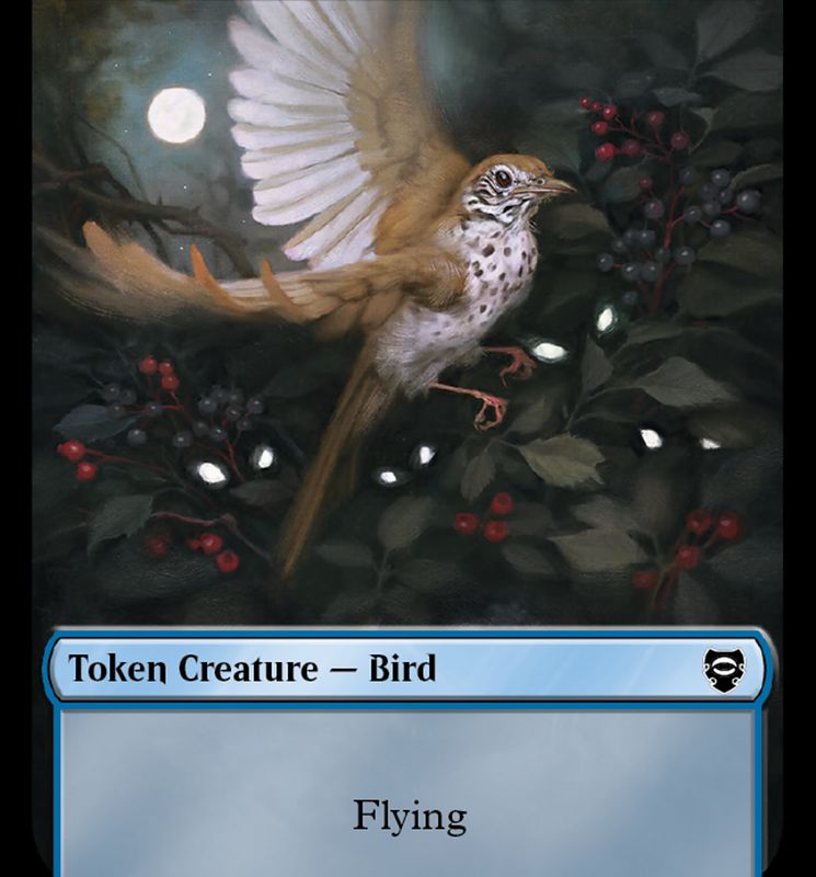 Elf Warrior // Bird Double Sided Token [The Lord of the Rings: Tales of Middle-Earth Commander Tokens]