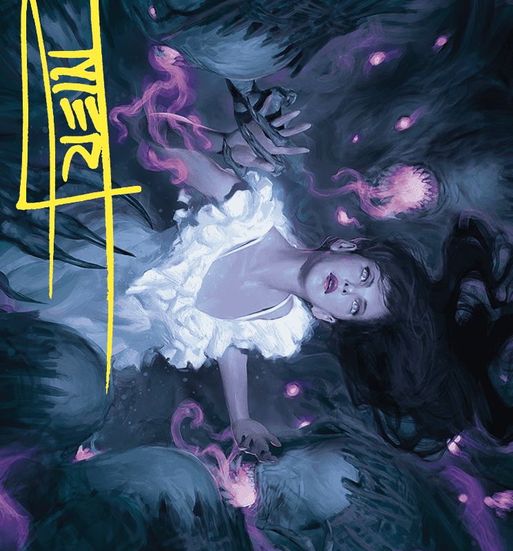Neva, Stalked by Nightmares Art Card (Gold-Stamped Signature) [Wilds of Eldraine Art Series]