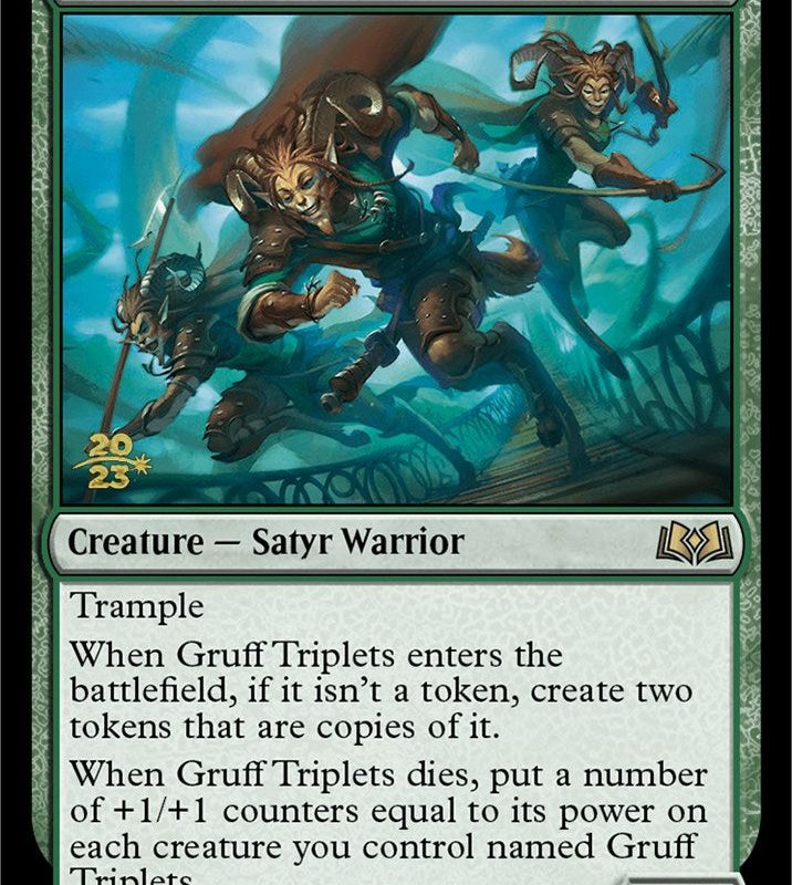 Gruff Triplets [Wilds of Eldraine Prerelease Promos]