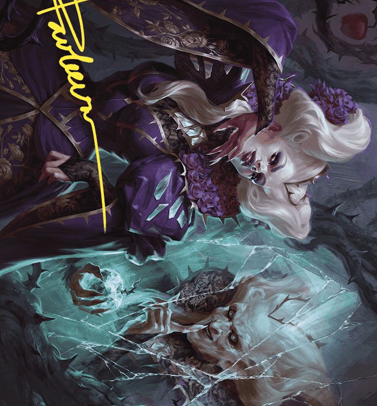 Conceited Witch Art Card (Gold-Stamped Signature) [Wilds of Eldraine Art Series]