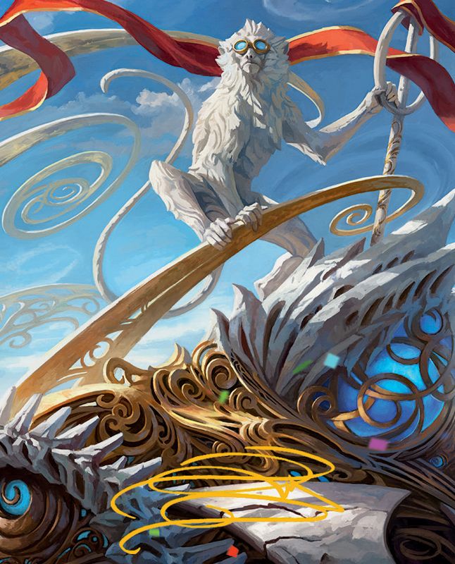 Ragavan, Nimble Pilferer Art Card (Gold-Stamped Signature) [March of the Machine Art Series]