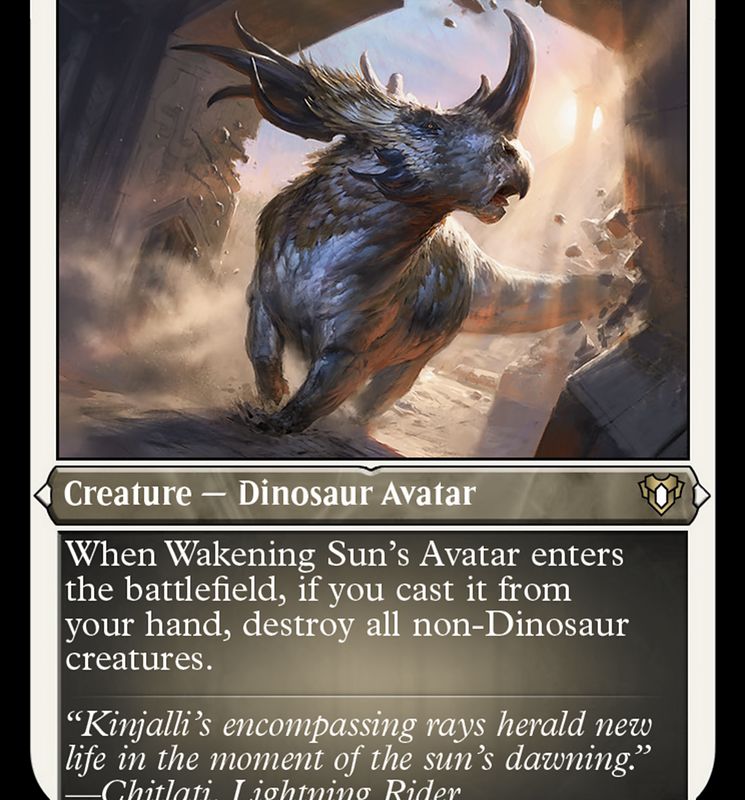 Wakening Sun's Avatar (Foil Etched) [Commander Masters]