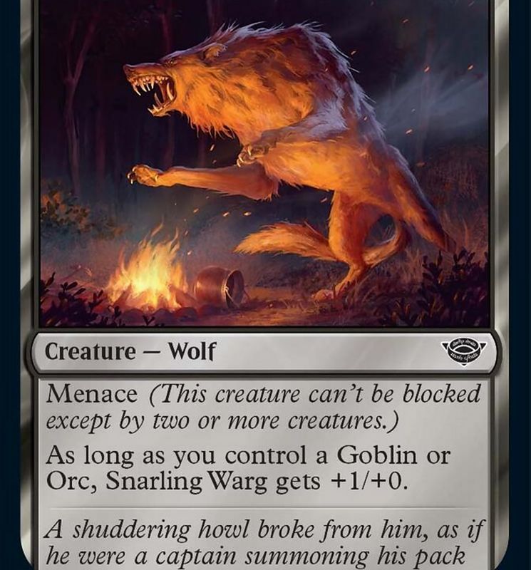Snarling Warg [The Lord of the Rings: Tales of Middle-Earth]