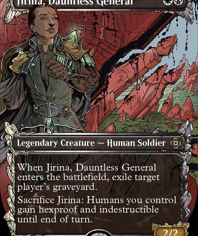 Jirina, Dauntless General (Showcase Halo Foil) [March of the Machine: The Aftermath]
