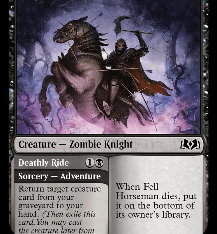 Fell Horseman // Deathly Ride [Wilds of Eldraine]