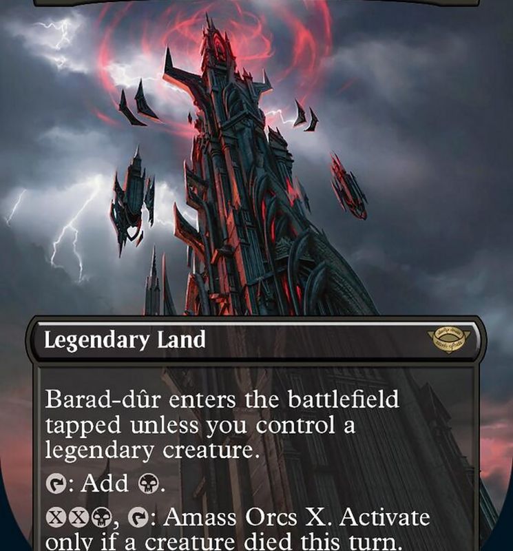 Barad-dur (Borderless Alternate Art) (340) [The Lord of the Rings: Tales of Middle-Earth]