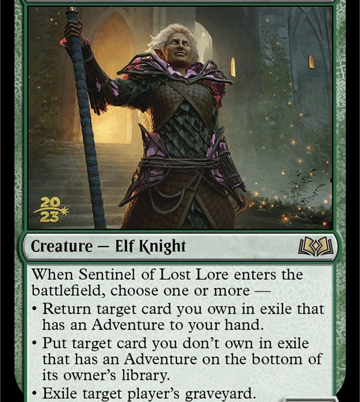 Sentinel of Lost Lore [Wilds of Eldraine Prerelease Promos]