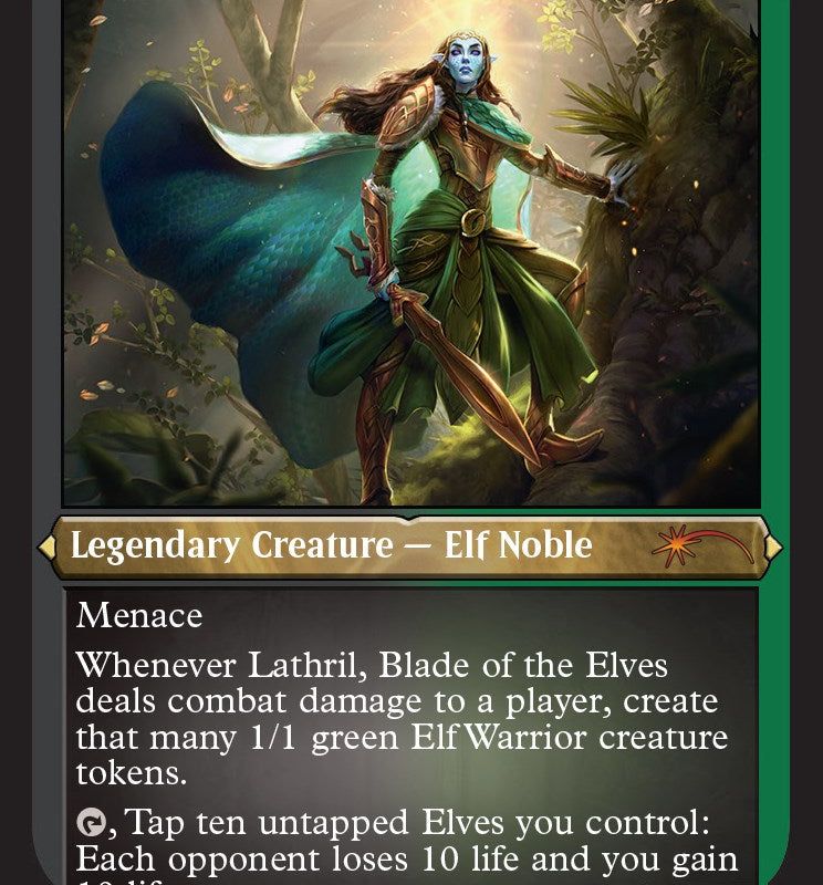 Lathril, Blade of the Elves (Foil Etched) [Media Promos]