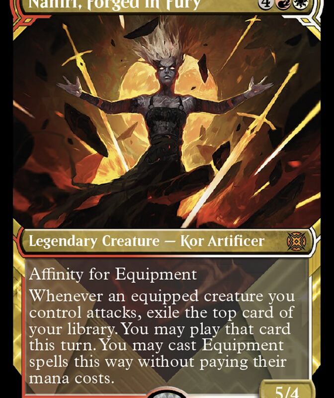 Nahiri, Forged in Fury (Showcase Halo Foil) [March of the Machine: The Aftermath]