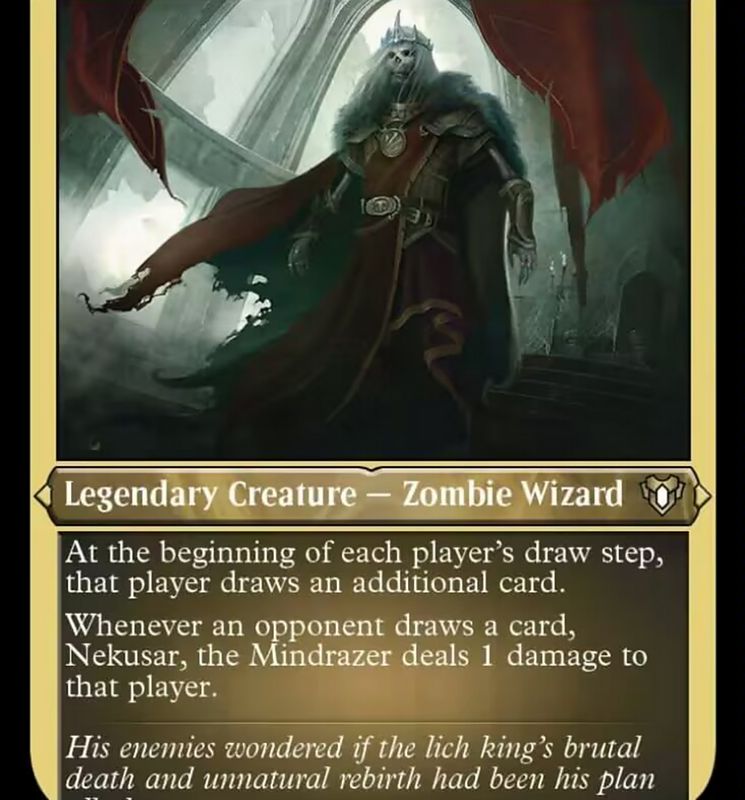 Nekusar, the Mindrazer (Foil Etched) [Commander Masters]