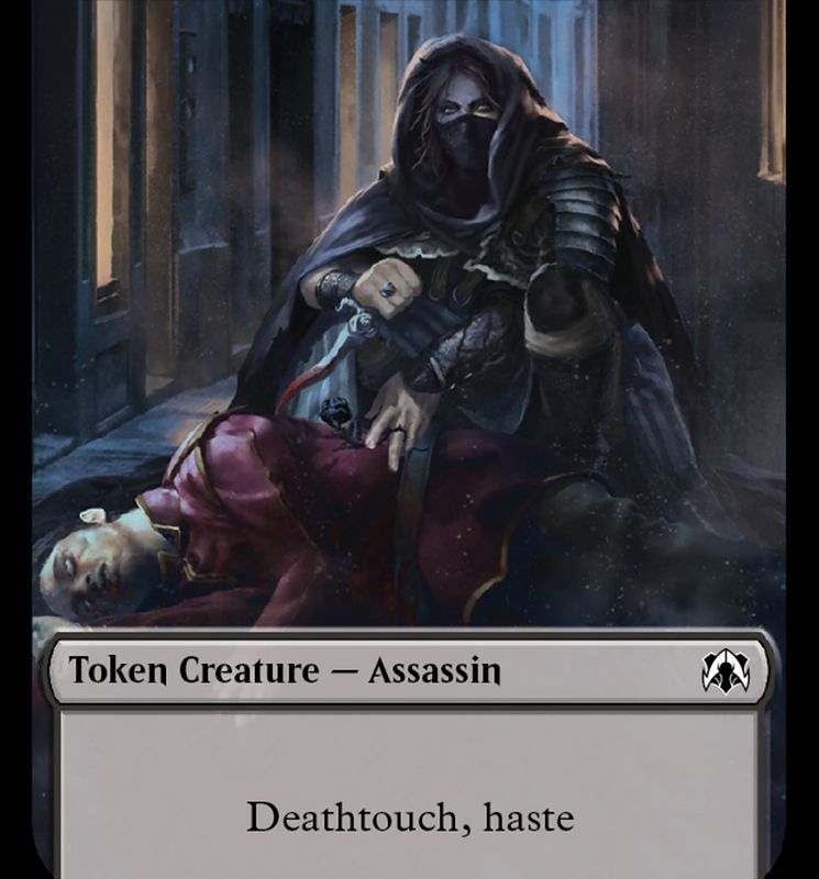 Assassin // Knight (10) Double-Sided Token [March of the Machine Commander Tokens]