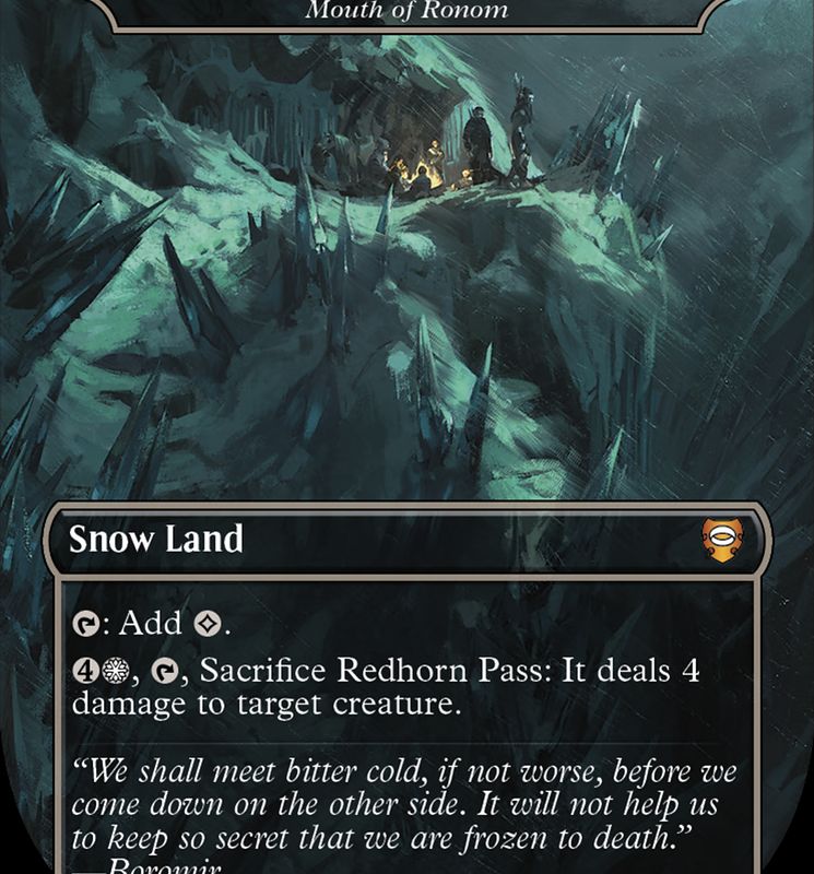 Mouth of Ronom - Redhorn Pass (Surge Foil Realms and Relics) [The Lord of the Rings: Tales of Middle-Earth Commander]