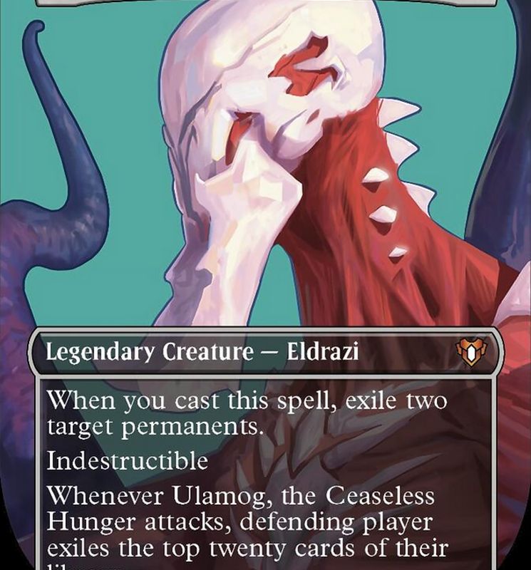 Ulamog, the Ceaseless Hunger (Borderless Textured Foil Frame Break) [Commander Masters]