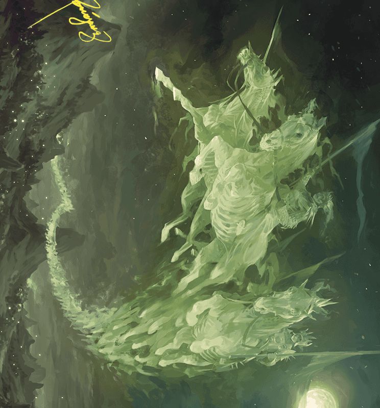 Moonshaker Cavalry Art Card (Gold-Stamped Signature) [Wilds of Eldraine Art Series]