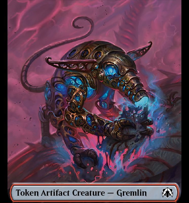 Treasure // Gremlin Double-Sided Token [March of the Machine Commander Tokens]