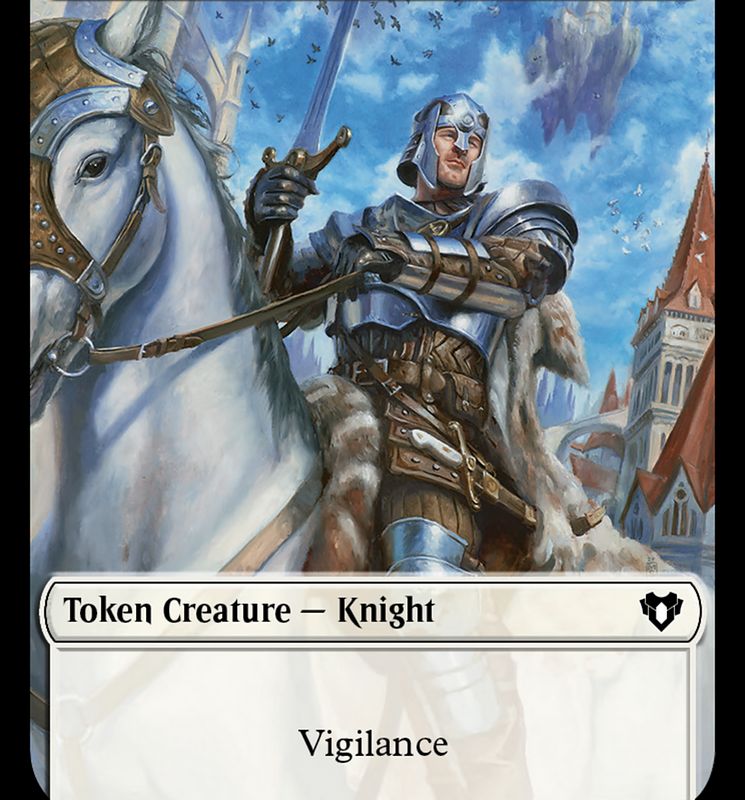 Knight Token [Commander Masters Tokens]