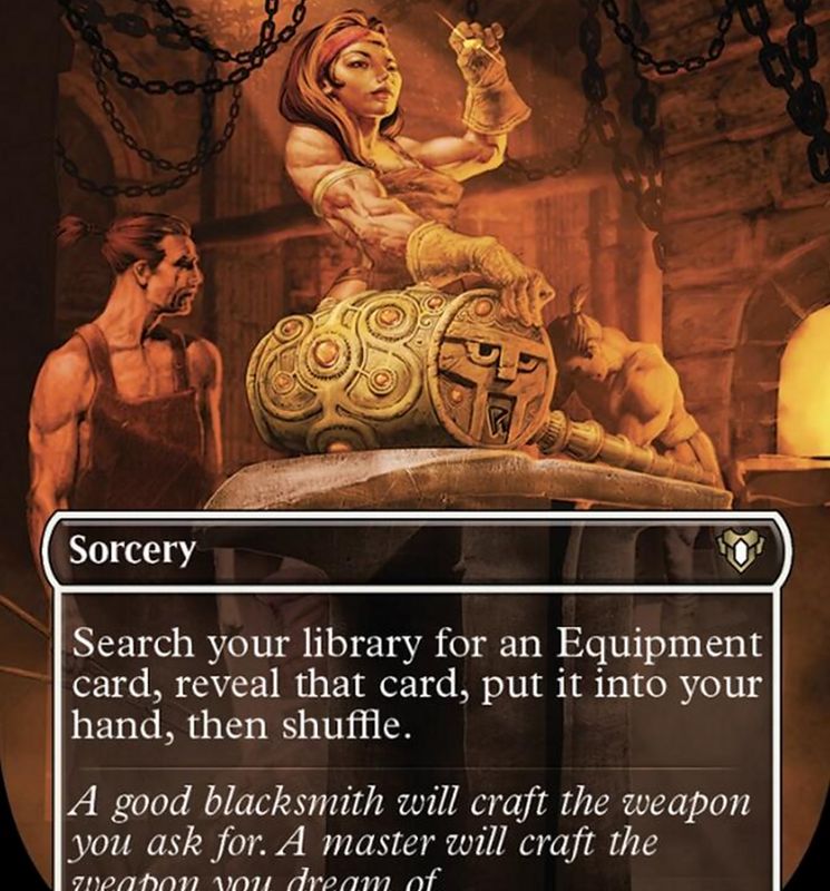 Steelshaper's Gift (Borderless Alternate Art) [Commander Masters]
