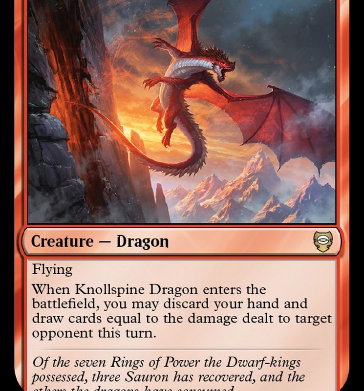 Knollspine Dragon [The Lord of the Rings: Tales of Middle-Earth Commander]