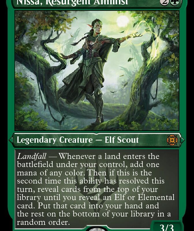 Nissa, Resurgent Animist (Foil Etched) [March of the Machine: The Aftermath]