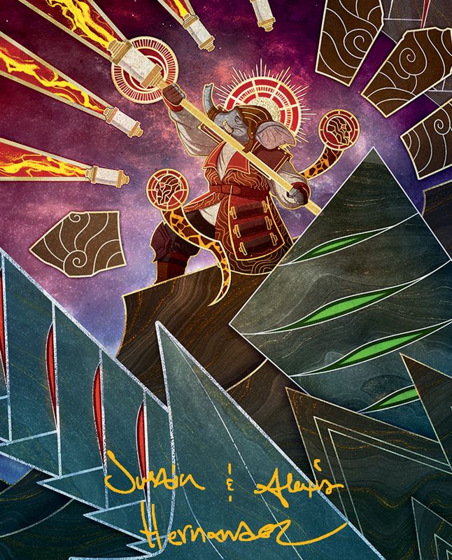 Quintorius, Loremaster Art Card (63) (Gold-Stamped Signature) [March of the Machine Art Series]
