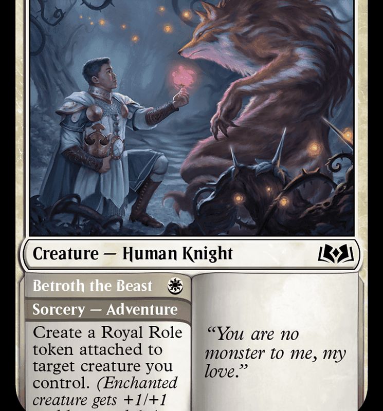 Besotted Knight // Betroth the Beast [Wilds of Eldraine]