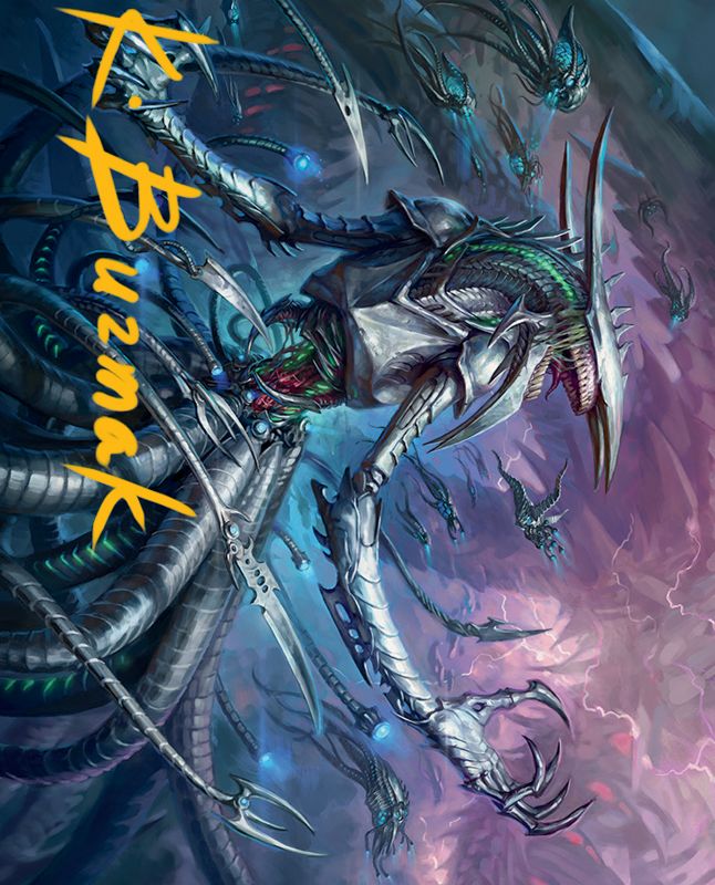 Jin-Gitaxias Art Card (Gold-Stamped Signature) [March of the Machine Art Series]