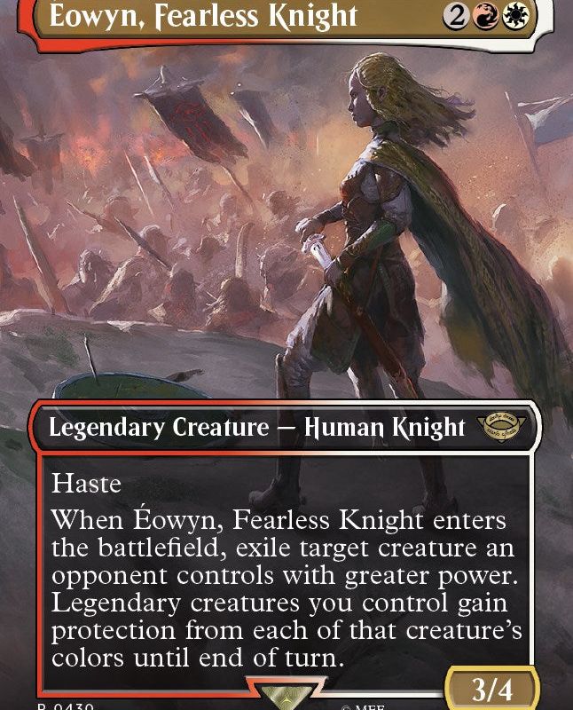 Eowyn, Fearless Knight (Borderless Alternate Art) [The Lord of the Rings: Tales of Middle-Earth]